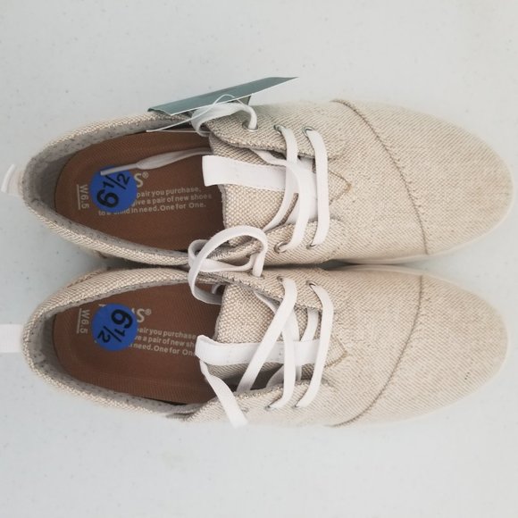 Tom's Del Rey Natural Metallic Jute 6.5 - Picture 6 of 8